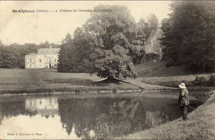 Carte postale du Chateau de Gémasse , commune de Saint Ulphace - Saint-Ulphace