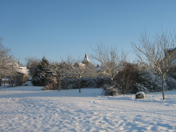 Village sous la neige - Tennie