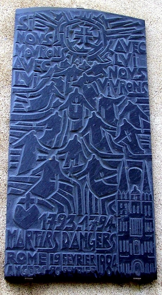 Plaque dans le champ des martyrs de 1793-1794 - Avrillé