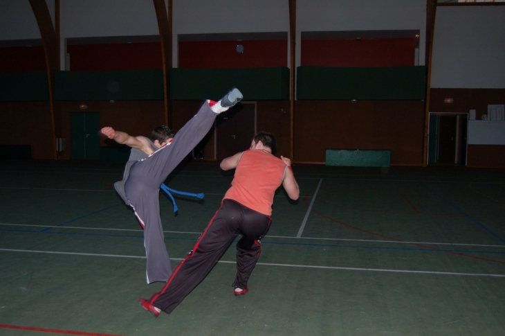 Deux capoeiristes de Saint-Gervais
