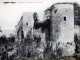 Ruines du château de la Folie, vers 1915 (carte postale ancienne).