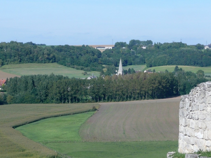 Vue depuis le chateau de Coucy - Coucy-la-Ville