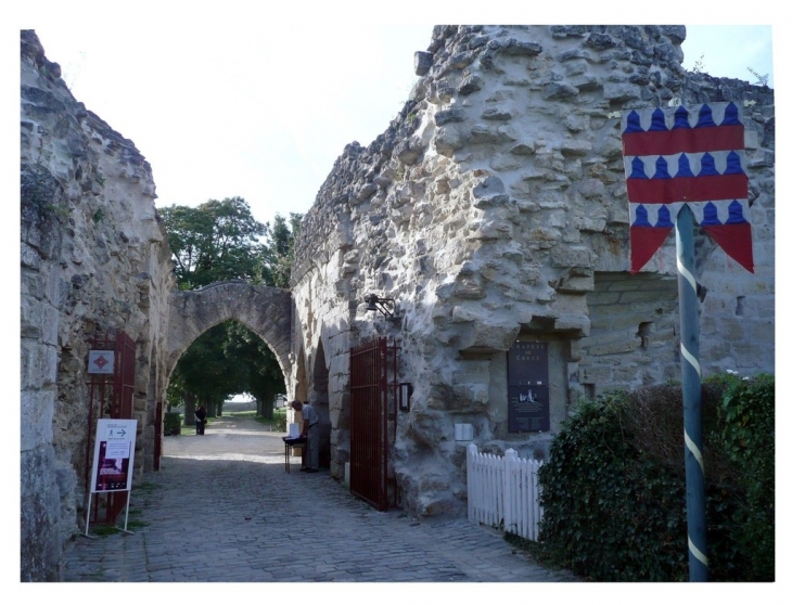 L'entrée du chateau - Coucy-le-Château-Auffrique