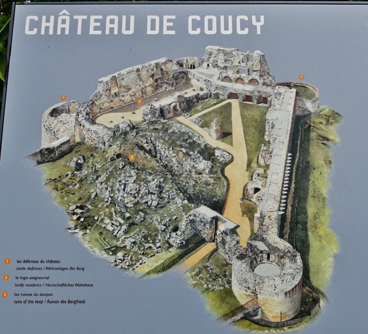 Ruines du Château - Coucy-le-Château-Auffrique