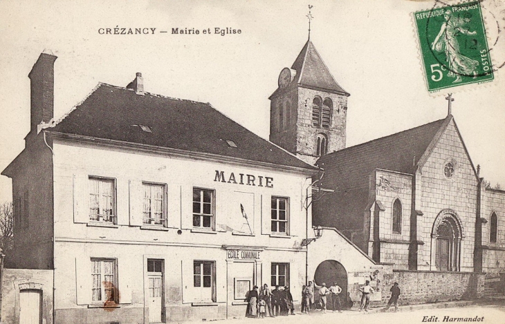 Mairie et église - Crézancy