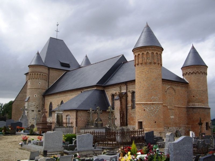 L'église - Flavigny-le-Grand-et-Beaurain