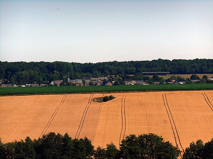 Le village vu de loin - Harcigny