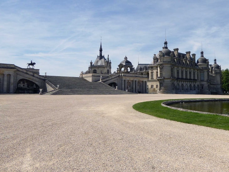 L'arrière du château - Chantilly