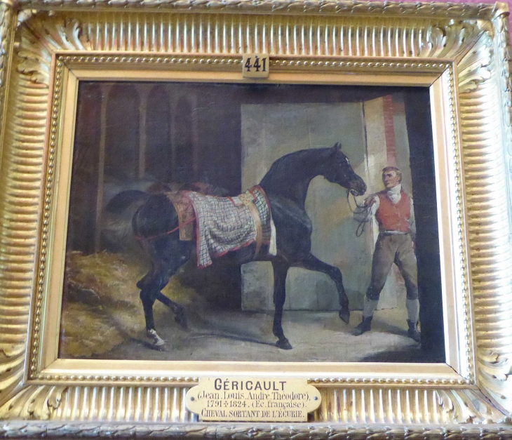 Géricault : cheval sortant de l'écurie - Chantilly
