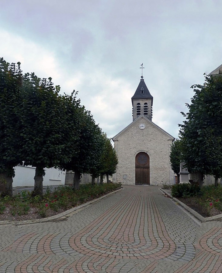 Vers l'église - Lagny-le-Sec