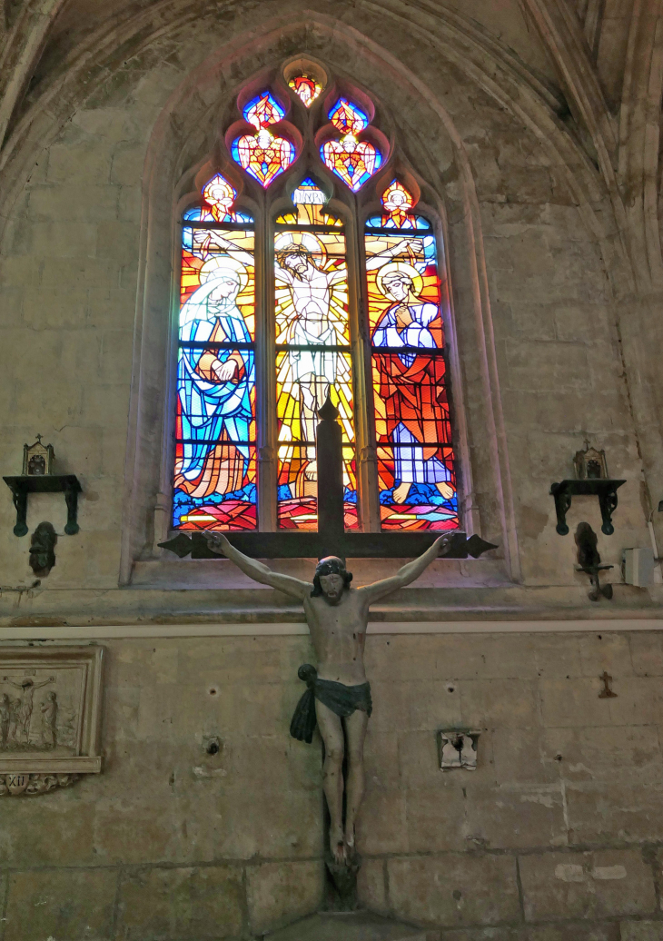 Vitrail  1930 de l'église Saint Louis  - Ressons-sur-Matz
