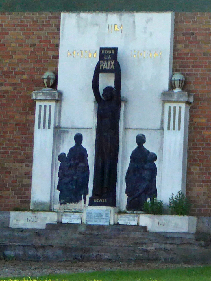 Le monument pour la paix - Devise