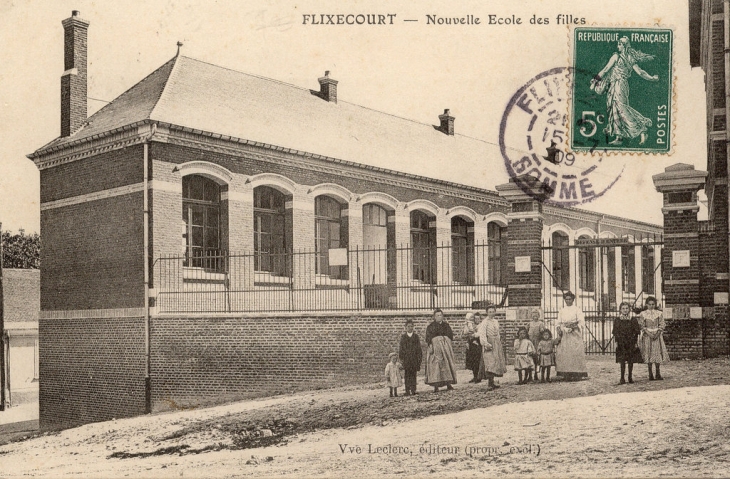 Ecole des Filles, cachet du 15.07.1909 - Flixecourt