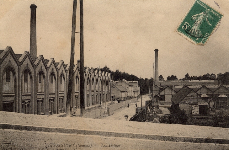Usine Basse, St Frères, cachet du 08.10.1907 - Flixecourt