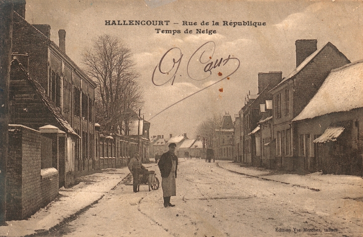Rue de la République - Hallencourt