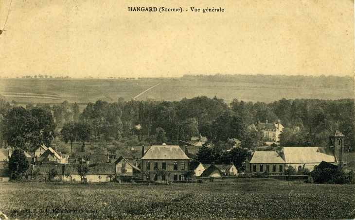 Vue générale (carte postale de 1910) - Hangard