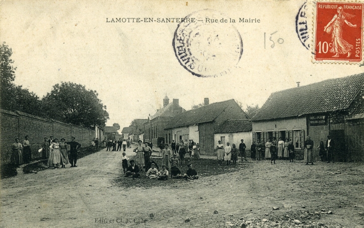 Rue de la Mairie (aujourd'hui : rue Delambre) - Lamotte-Warfusée