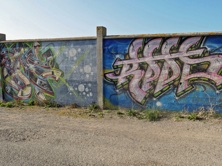 Street art dans la zone industrielle - Mers-les-Bains