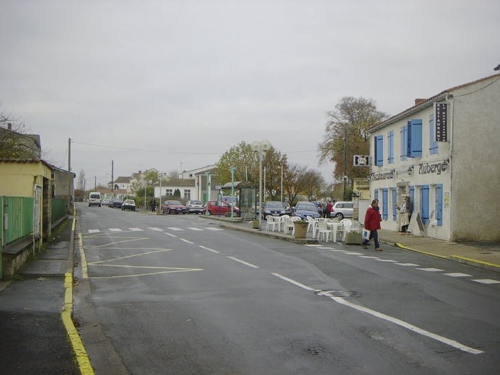 Avenue des Marronniers depuis le rond point de la place de la République - Aigrefeuille-d'Aunis