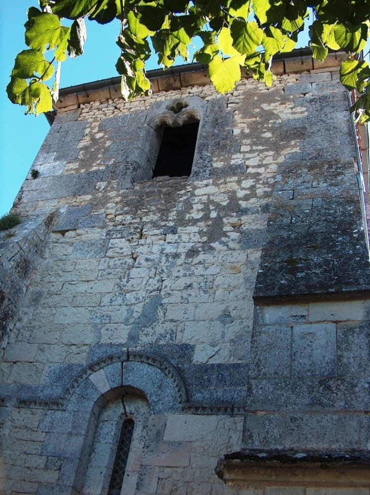 Clocher de l'église-Détails - Saint-Martial-sur-Né