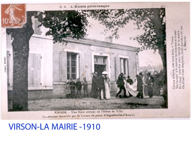 LA MAIRIE DE VIRSON EN 1910