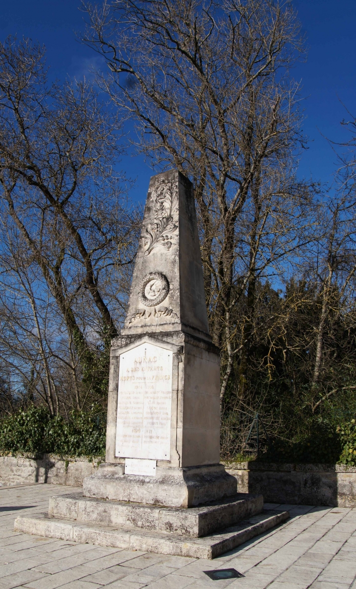Le Monument aux Morts - Aunac