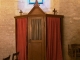 Le confessionnal de l'église Saint Sixte.