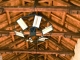 Eglise Saint Sixte : la plafond de la nef.