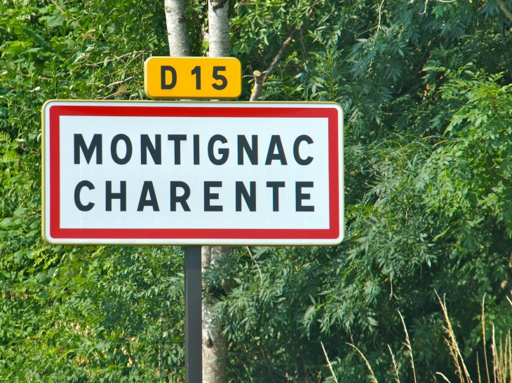 Autrefois : Montiniacum au début du XIIIe siècle. Cité fortifiée dès le XIe siècle. - Montignac-Charente