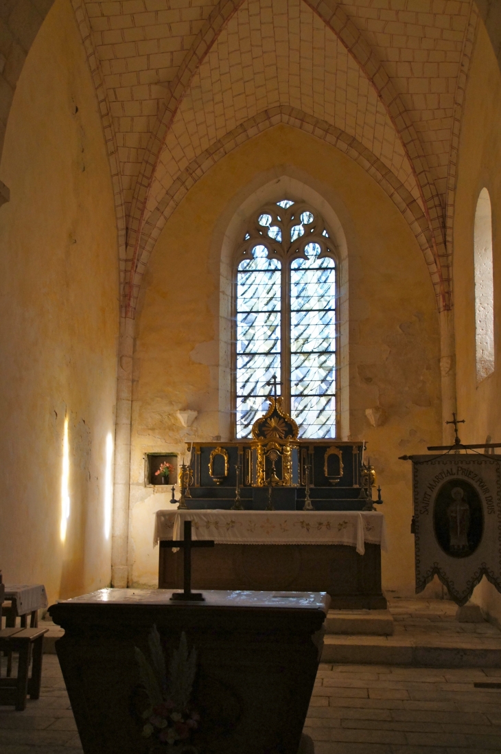 Eglise Saint Martial - Le choeutr a été voûté d'ogive au XVe siècle. - Mouton