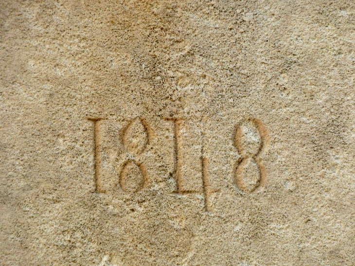 Détail : pierre-gravee-1848 - Vouthon
