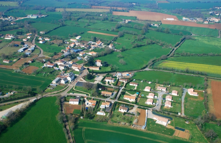 Vue aérienne d'Aigonnay