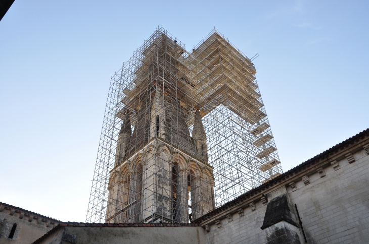 Travaux de l'abbatiale - Airvault