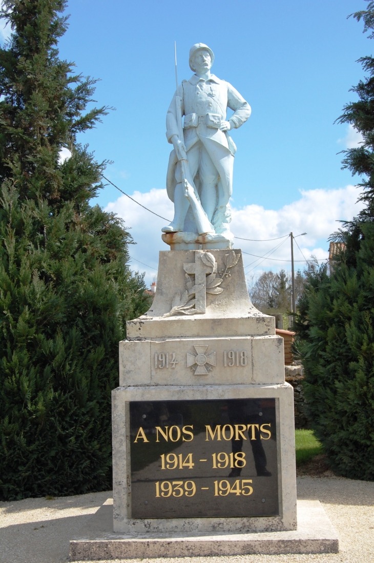 Monument aux Morts pour la France cimetière de Azay  - Azay-le-Brûlé