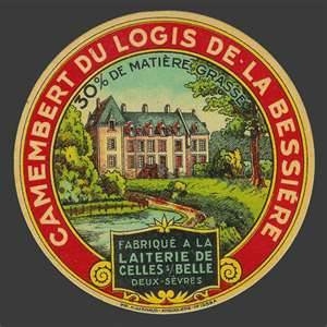 Ancienne étiquette fromage de la Laiterie de Celles sur Belle - Celles-sur-Belle