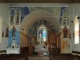 Intérieur de l'église et ses fresques 
