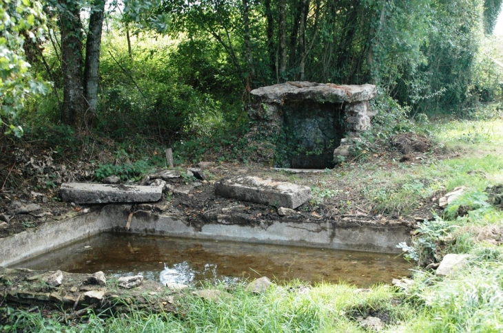 Lavoir et fontaine du Olan de Naides - Exireuil