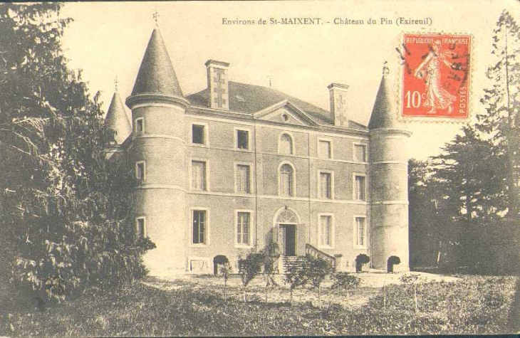 Chateau Le Pin carte postale  - Exireuil