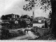 Entrée du bourg, vue prise de l'ancienne route de La Mothe Saint-Heraye, vers 1904 (carte postale ancienne).