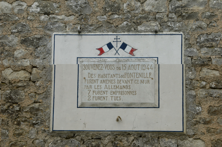 Commémoration a Saint Martin d'Entraigues - Fontenille-Saint-Martin-d'Entraigues