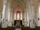 Eglise Saint Eutrope : la nef vers le choeur.