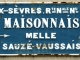 Photo suivante de Maisonnay Plaque routière ancienne ortographe