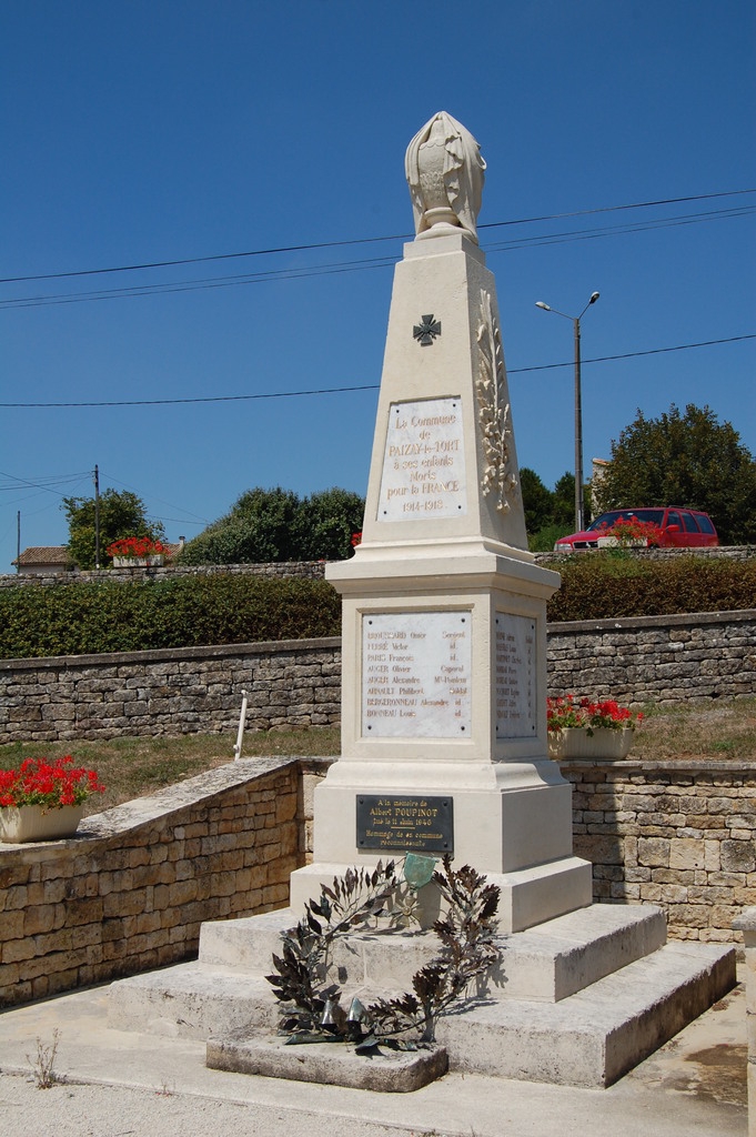 Monument aux Morts pour la France - Paizay-le-Tort