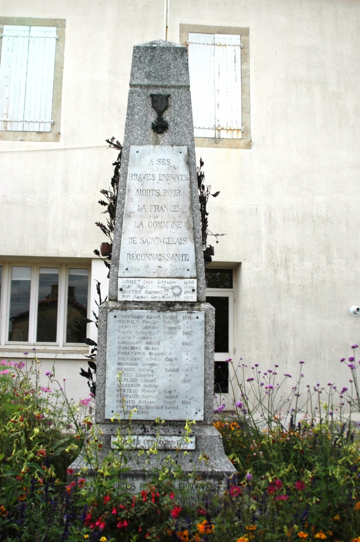 Monument aux Morts pour la France  - Saint-Gelais