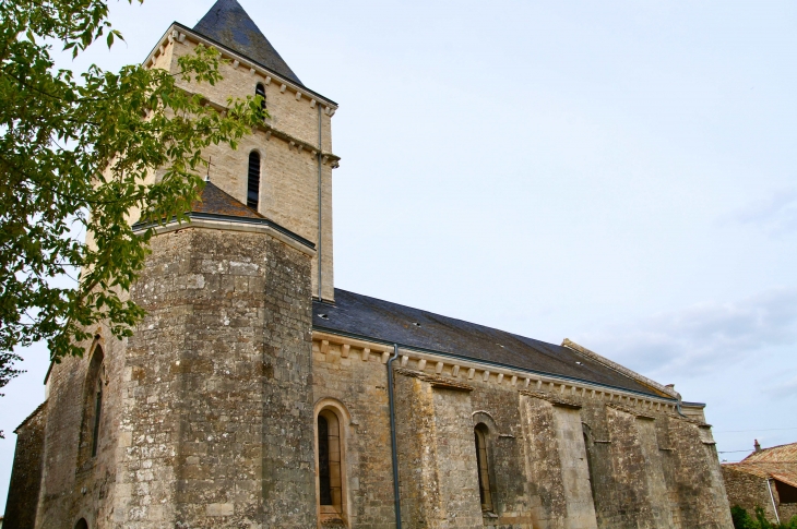 L'église Sainte Soline, origine XIIe, restaurée à la fin du XIXe siècle. - Sainte-Soline
