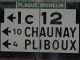 Plaque routière Michelin année 1931