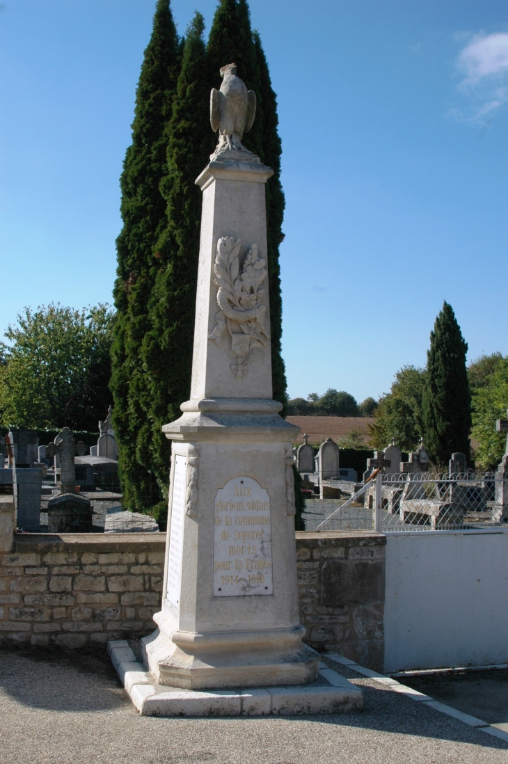 Monument aux Morts pour la France - Sepvret