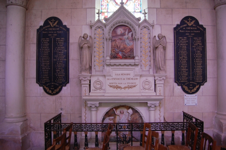 Commémoration des morts pour la France dans l'église  - Thénezay