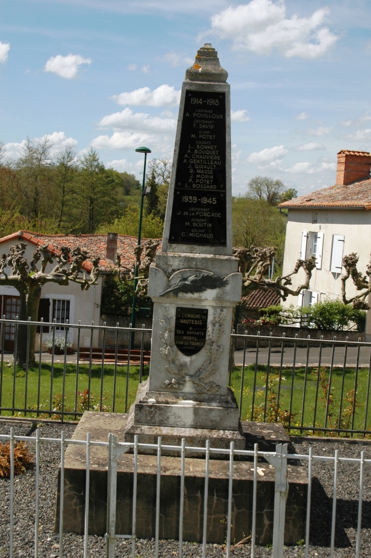 Le Monument aux Morts pour la France  - Vautebis