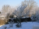 Jardin à vicq sous la neige